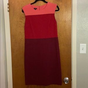 NWOT TALBOTS color block shift dress